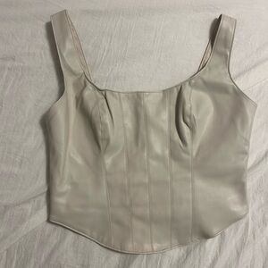 Abercrombie & Fitch Cream Crop Top